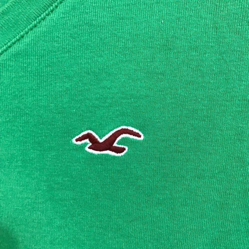 Hollister Girls S Green V-neckline Long Sleeves Pullover Top Blouse - Picture 5 of 14